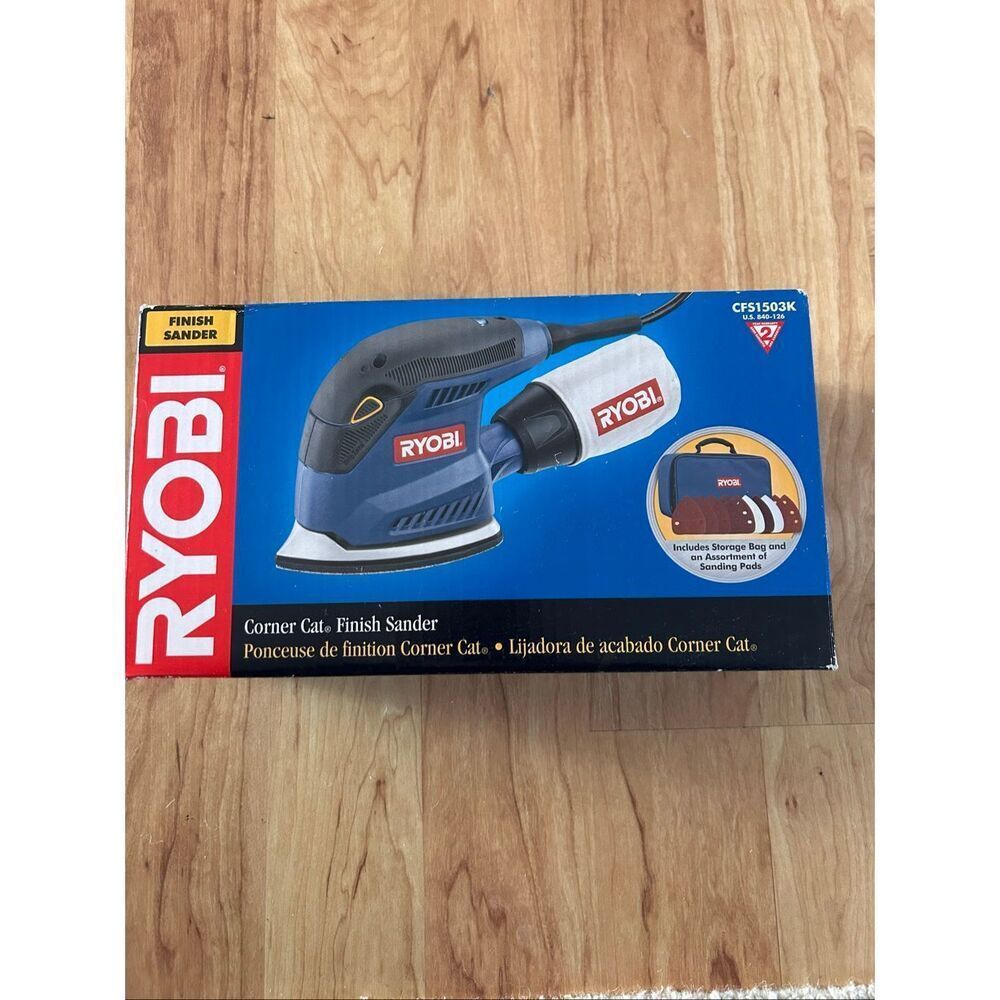 Ryobi sander corner with cord discontinued new in box